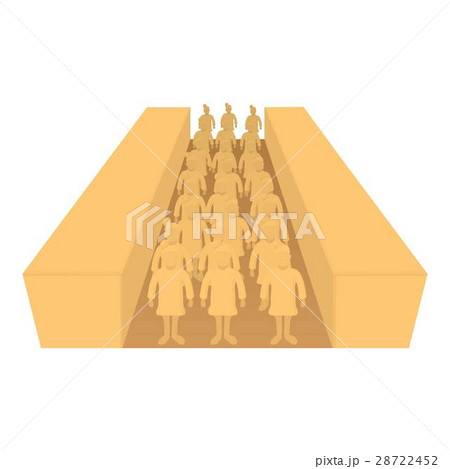 Terracotta army icon, cartoon style Terracotta army icon, cartoon style 28722452