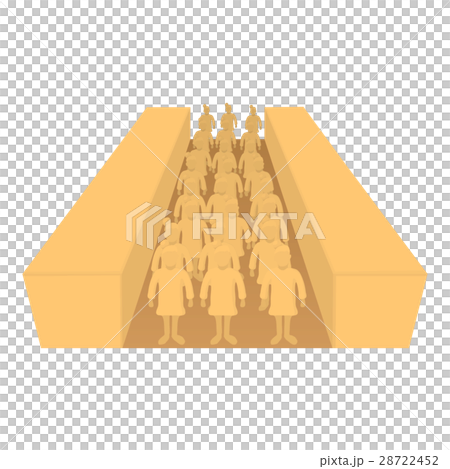 Terracotta army icon, cartoon style Terracotta army icon, cartoon style 28722452