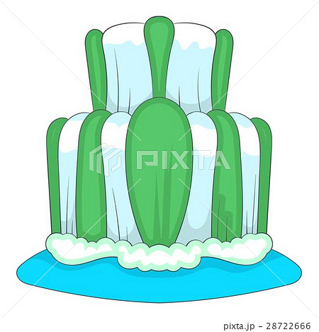 Iguazu falls, Argentina icon, cartoon style 28722666