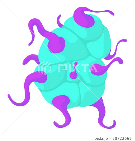 Spiral bacteria icon, cartoon style 28722669