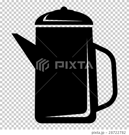 Metal kettle icon, simple style Metal kettle icon, simple style 28722782