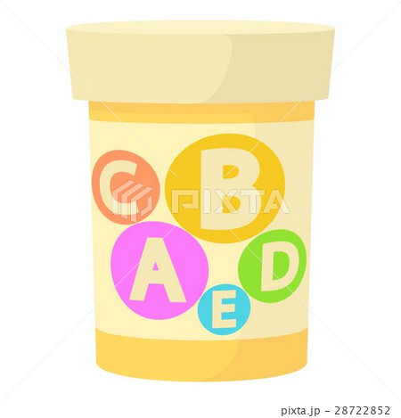 Pills vitamins icon, cartoon style 28722852