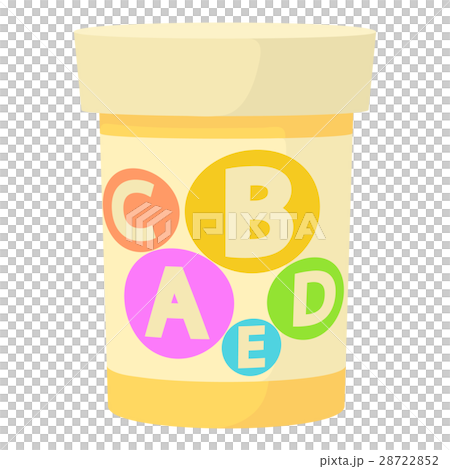 Pills vitamins icon, cartoon style 28722852