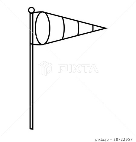 Wind vane icon, outline style Wind vane icon, outline style 28722957