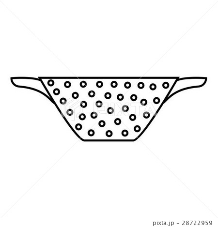 Colander icon, outline style 28722959