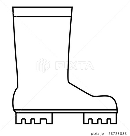 Rubber boots icon, outline style Rubber boots icon, outline style 28723088
