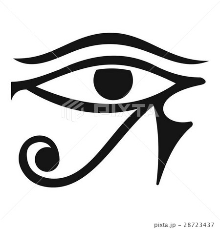 Eye of Horus Egypt Deity icon, simple style Eye of Horus Egypt Deity icon, simple style 28723437