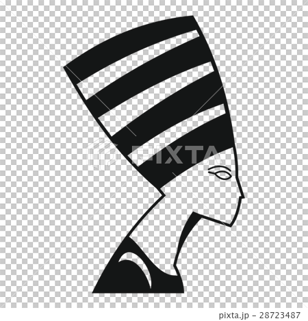 The head of the Egyptian queen icon, simple style 28723487