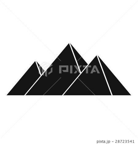 Pyramids in Giza icon, simple style 28723541