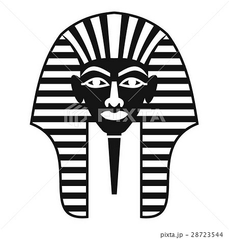 Tutankhamen mask icon, simple style 28723544