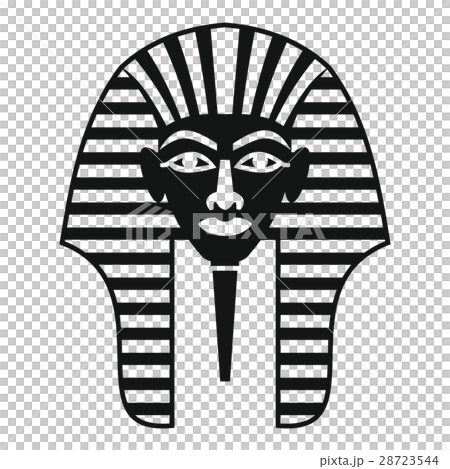 Tutankhamen mask icon, simple style 28723544