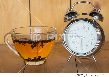 Alarm clock, delicious tea 28723932