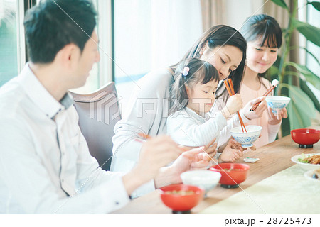 食卓を囲む家族 28725473