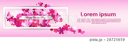 8 March International Women Day Greeting Card 28725659