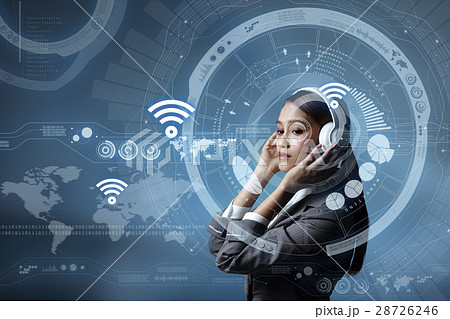 ウェアラブル・通信イメージ 28726246