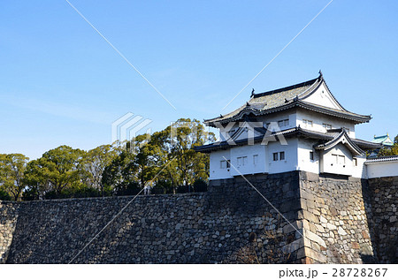 大阪城　千貫櫓と石垣 28728267
