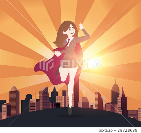 Superhero business women concept. Superhero business women concept. 28728639