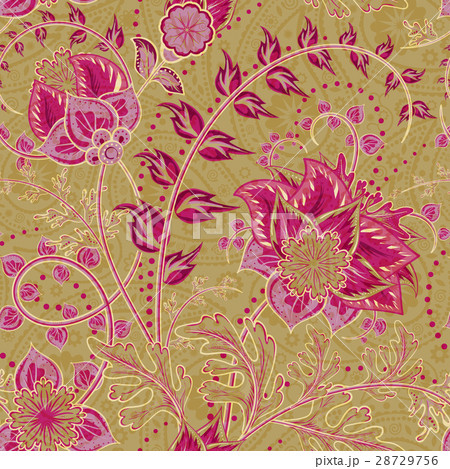 Seamless floral background. Fantasy flowers and 28729756