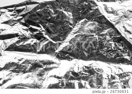 crumpled silver foil as a background 28730831