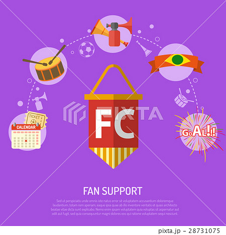 Soccer fan support Concept 28731075