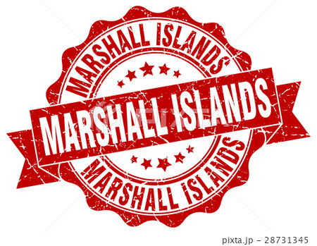Marshall Islands round ribbon seal Marshall Islands round ribbon seal 28731345