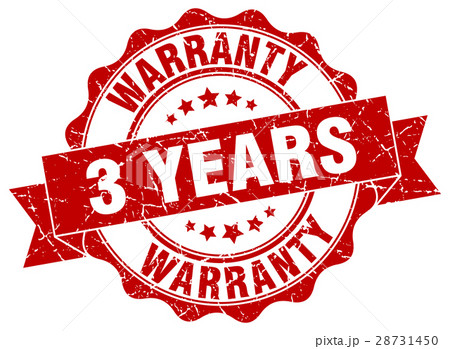 3 years warranty stamp. sign. seal 3 years warranty stamp. sign. seal 28731450