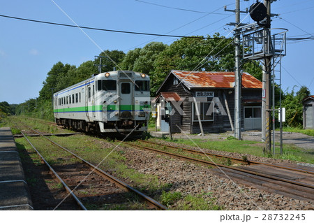 函館本線　木造駅舎　渡島沼尻駅 28732245