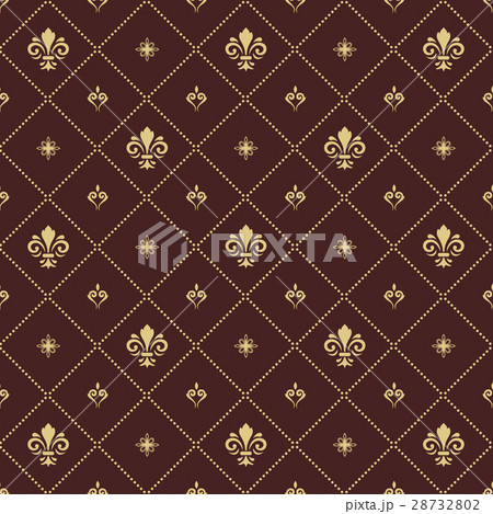 Seamless Vector Pattern With Royal Lily 28732802