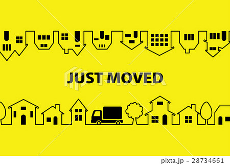 引っ越しの挨拶状（はがきサイズ） 28734661