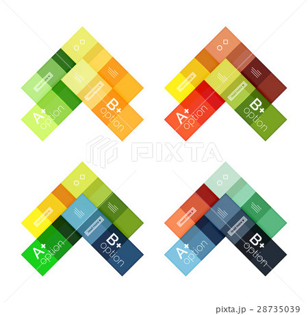 Square and stripes geometric infographic templates Square and stripes geometric infographic templates 28735039