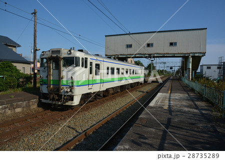 函館本線　大中山駅リニューアル木造駅舎 28735289