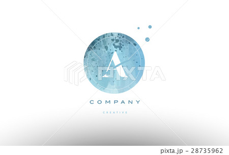 a  watercolor grunge vintage alphabet letter logo 28735962