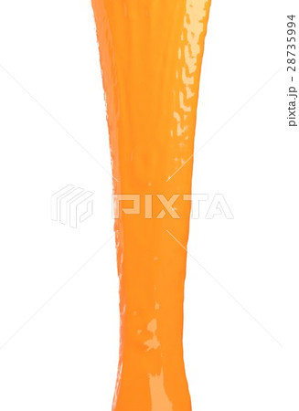flowing caramel isolated on white 3d illustration 28735994