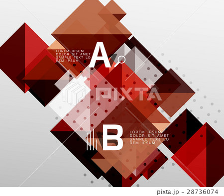 Modern square composition, abstract banner Modern square composition, abstract banner 28736074