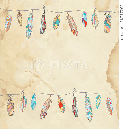 Background or card with feathers 28737263