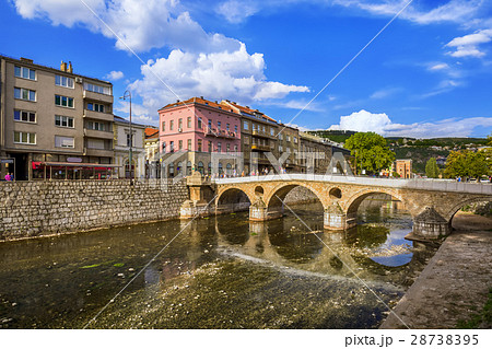 Latin Bridge in Sarajevo - Bosnia and Herzegovina Latin Bridge in Sarajevo - Bosnia and Herzegovina 28738395