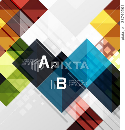 Modern square abstract background Modern square abstract background 28740505