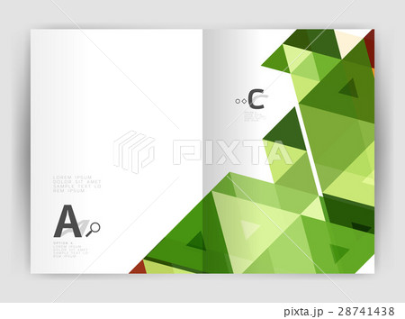 Modern business brochure or leaflet print cover Modern business brochure or leaflet print cover 28741438