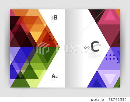 Modern business brochure or leaflet print cover Modern business brochure or leaflet print cover 28741532