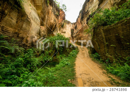 nature outdoor park with pond water in limestone nature outdoor park with pond water in limestone 28741898