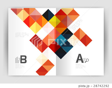Vector square template background Vector square template background 28742292