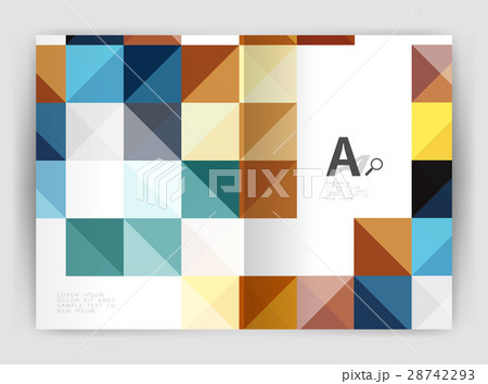 Vector square template background Vector square template background 28742293
