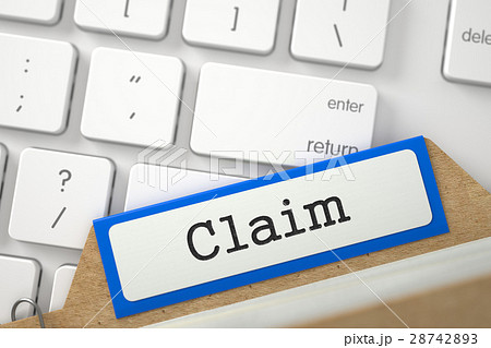 Card File with Claim. 3D. 28742893