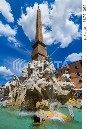 Fountain in Piazza Navona - Rome Italy 28744062
