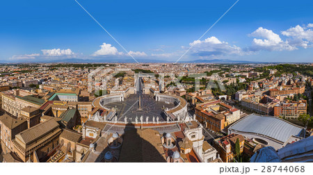 View from Sant Peters in Vatican - Rome Italy View from Sant Peters in Vatican - Rome Italy 28744068