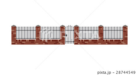 Brick fence 28744549
