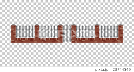 Brick fence 28744549