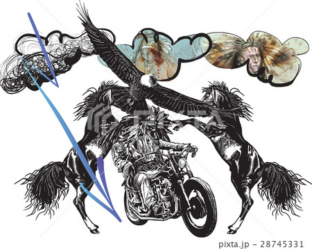 on the bike - native americans drive a motorcycle on the bike - native americans drive a motorcycle 28745331