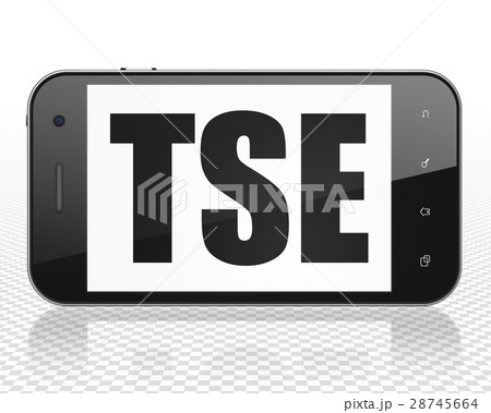 Stock market indexes concept: Smartphone with TSE Stock market indexes concept: Smartphone with TSE 28745664
