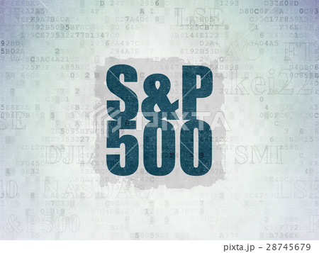 Stock market indexes concept: S&P 500 on Digital Stock market indexes concept: S&P 500 on Digital 28745679